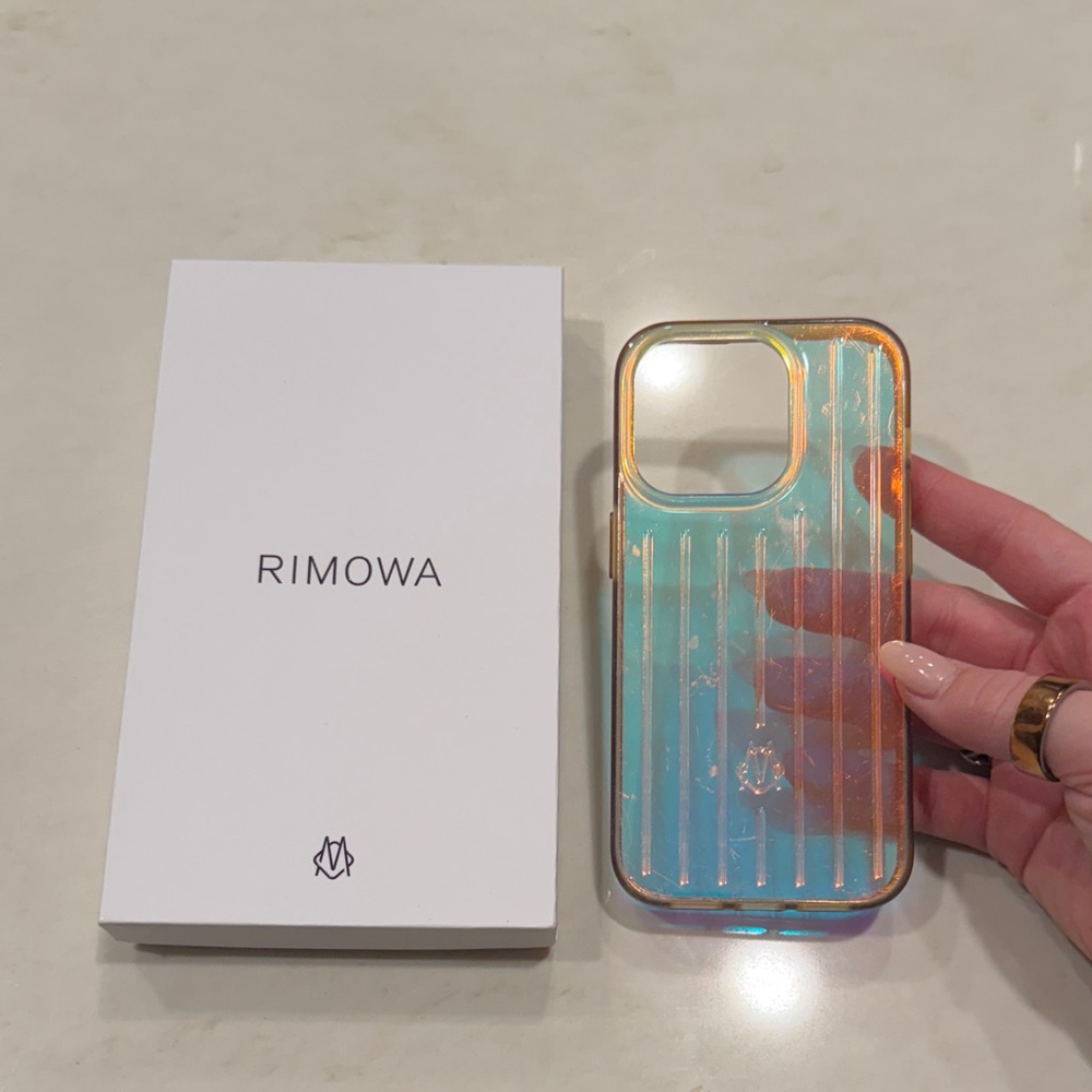 RIMOWA iPhone 14 Pro Multicolor Reflective Phone Case